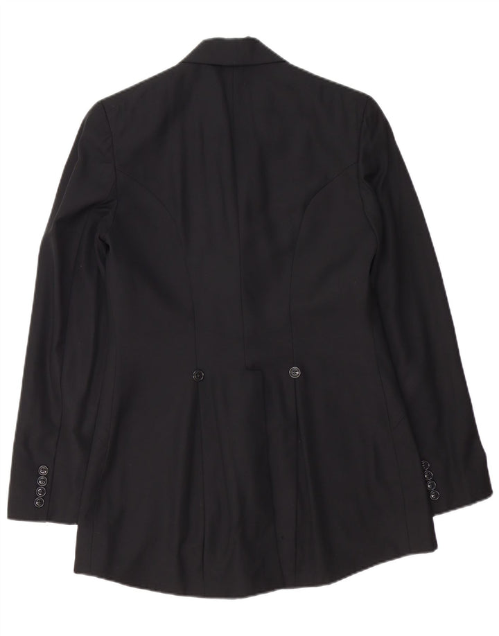 Ralph Lauren Damen-Blazerjacke mit 1 Knopf, US 8, mittelschwarze Wolle