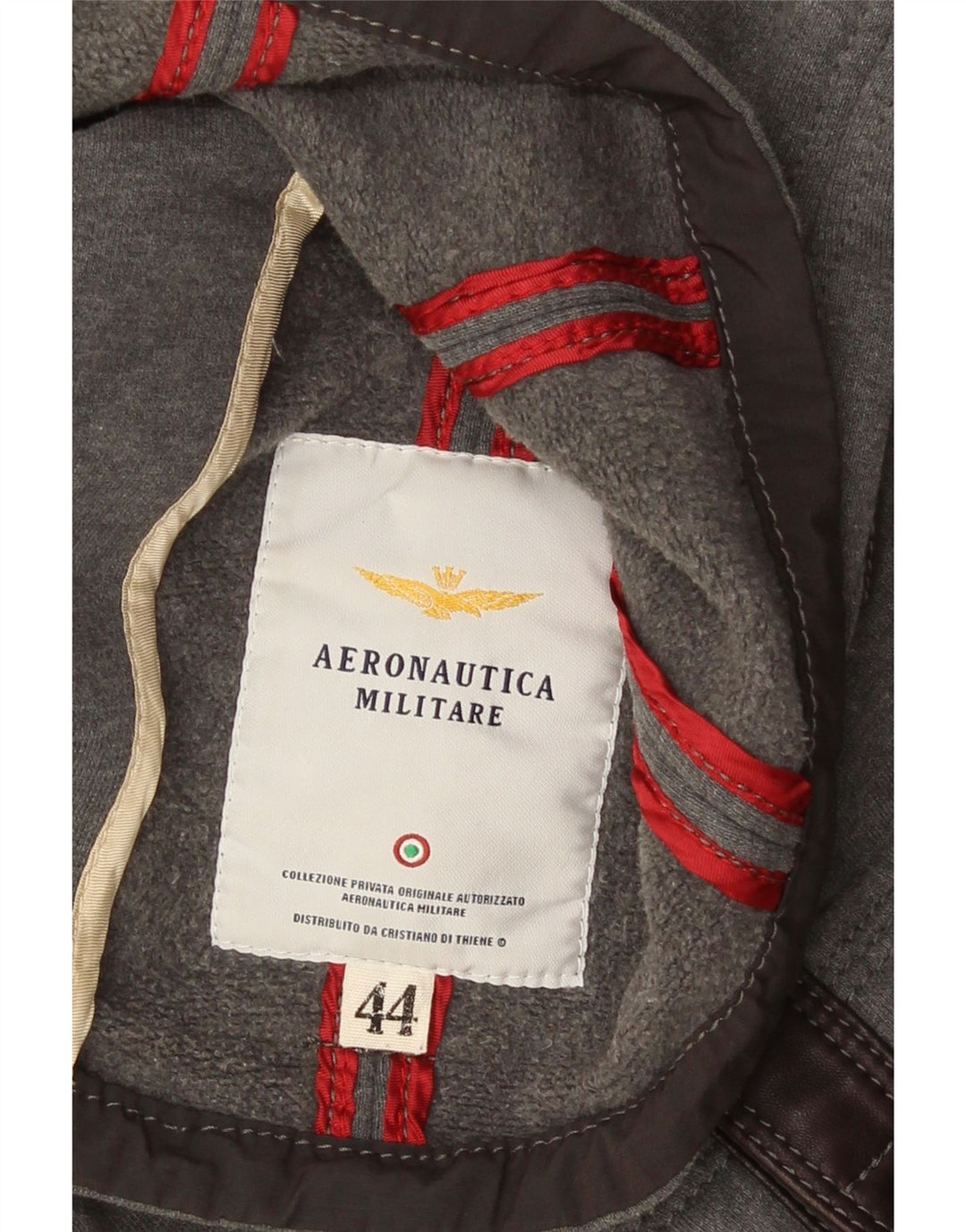 Aeronautica Militare Damen-Utility-Jacke IT 44 Mittelgrauer Farbblock