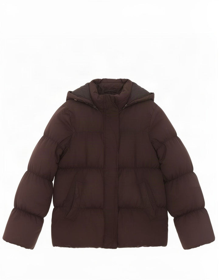 Gap Wattierte Damenjacke mit Kapuze, UK 10, Größe S, Schwarz