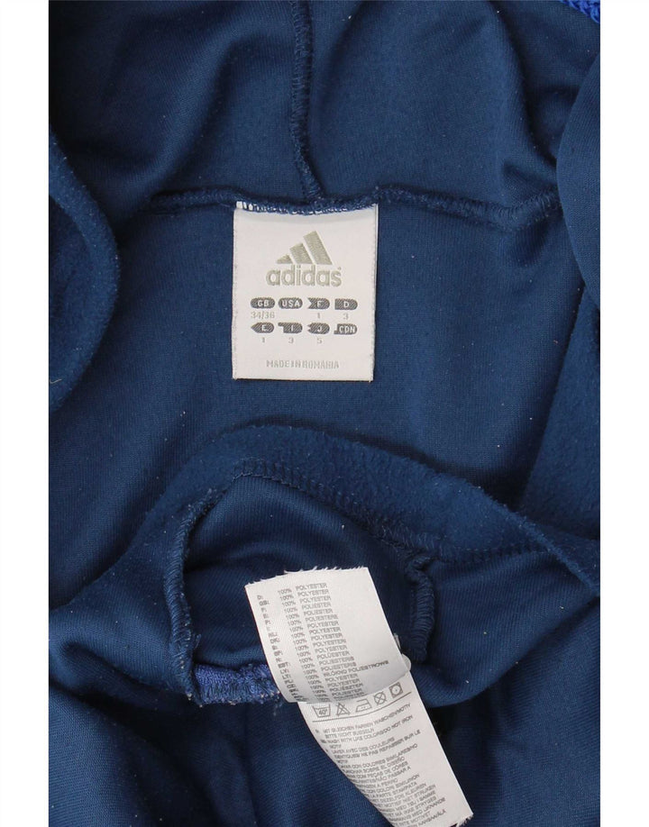 Adidas Herren Kapuzen-Fleecejacke UK 34/36 Small Marineblau Polyester