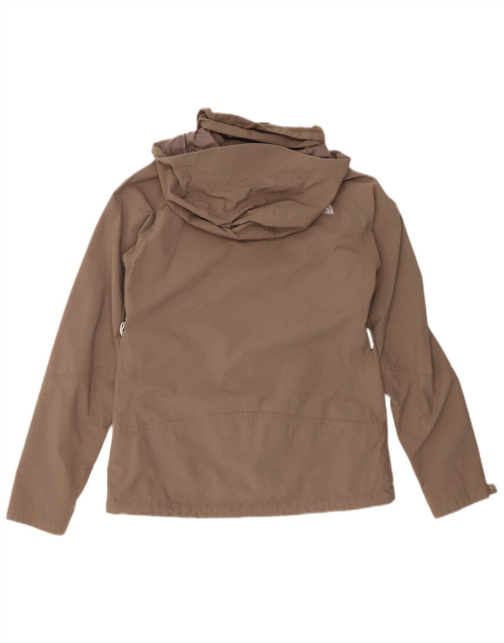 THE NORTH FACE Damen-Regenjacke mit Kapuze, UK 14, mittelgraues Nylon