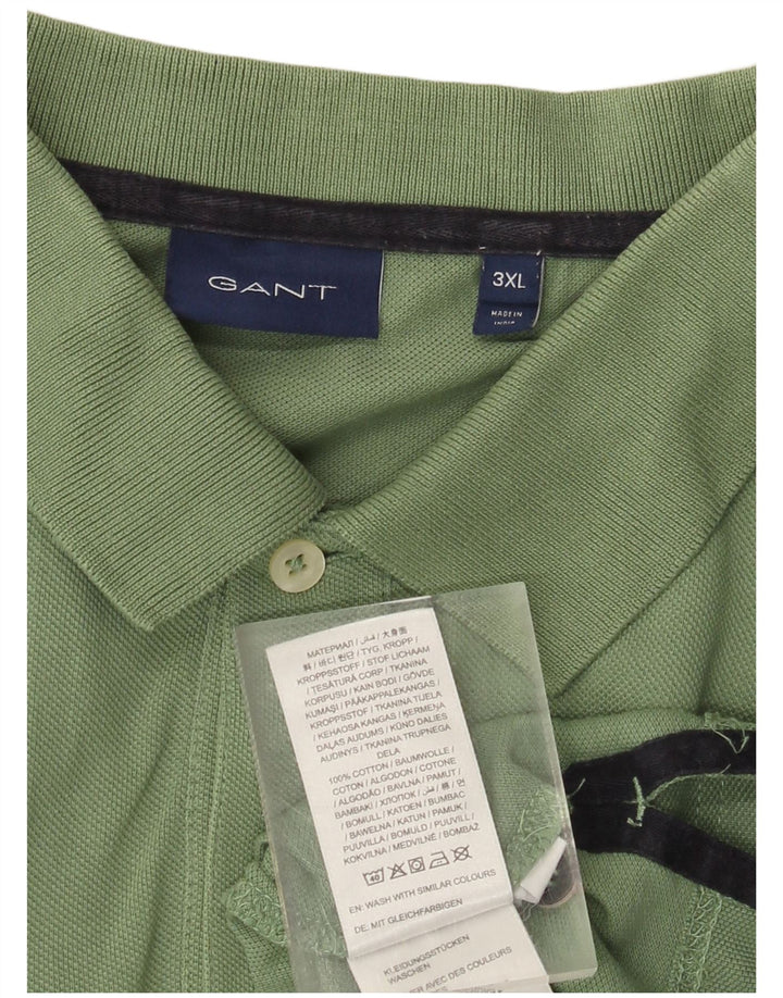 Gant Herren Poloshirt 3XL Grüne Baumwolle