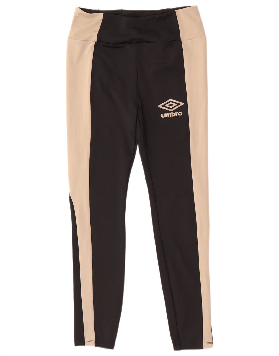 Umbro Damen-Leggings UK 12 Mittelschwarzes Colourblock-Polyester