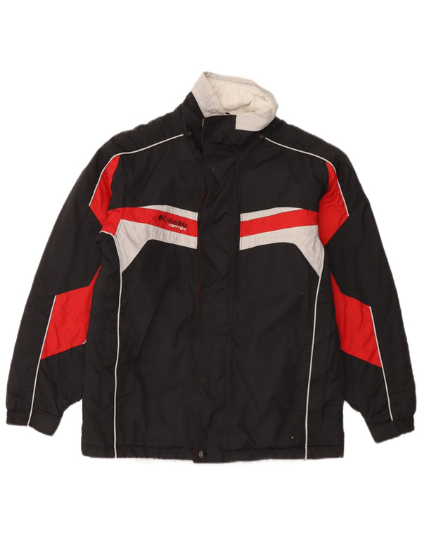 Columbia Windjacke für Jungen, 14–15 Jahre, schwarzes Colourblock-Nylon