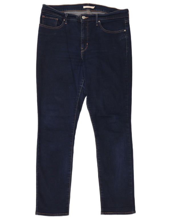 Levi's Womens 312 Shaping Slim Jeans W32 L30 Blue Cotton