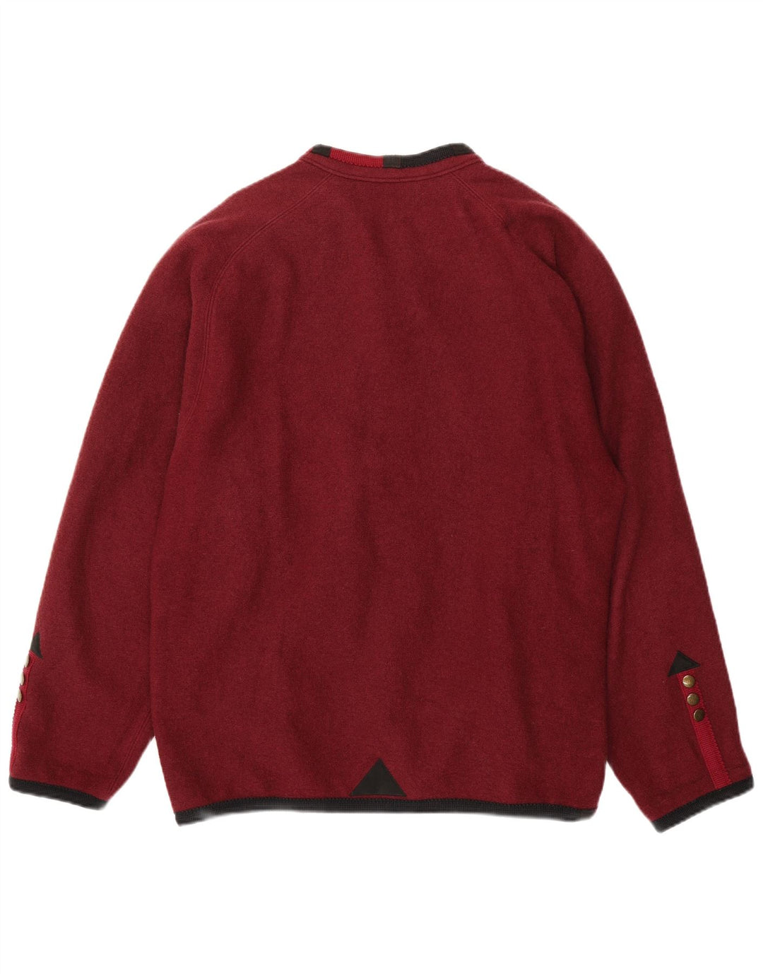Vintage Herren 5-Knopf-Blazerjacke UK 40 Große Burgunderwolle