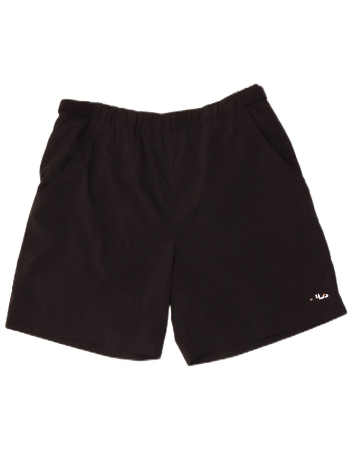 Fila Herren Sportshorts Medium Schwarz Polyester