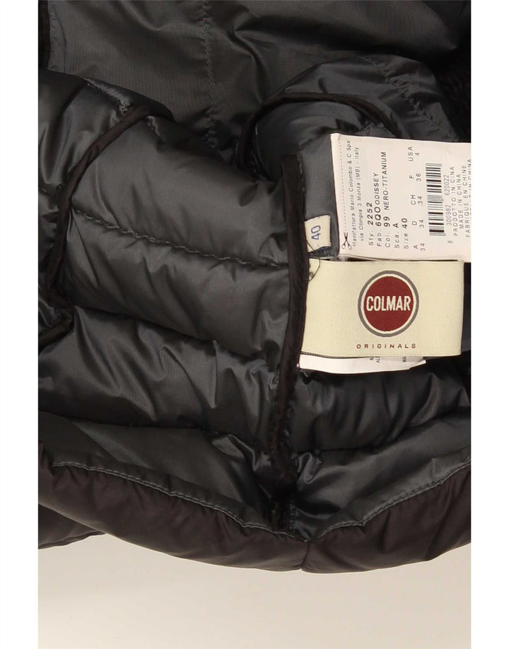 Colmar Damen Wattierte Jacke mit Kapuze IT 40 XS Schwarz Nylon