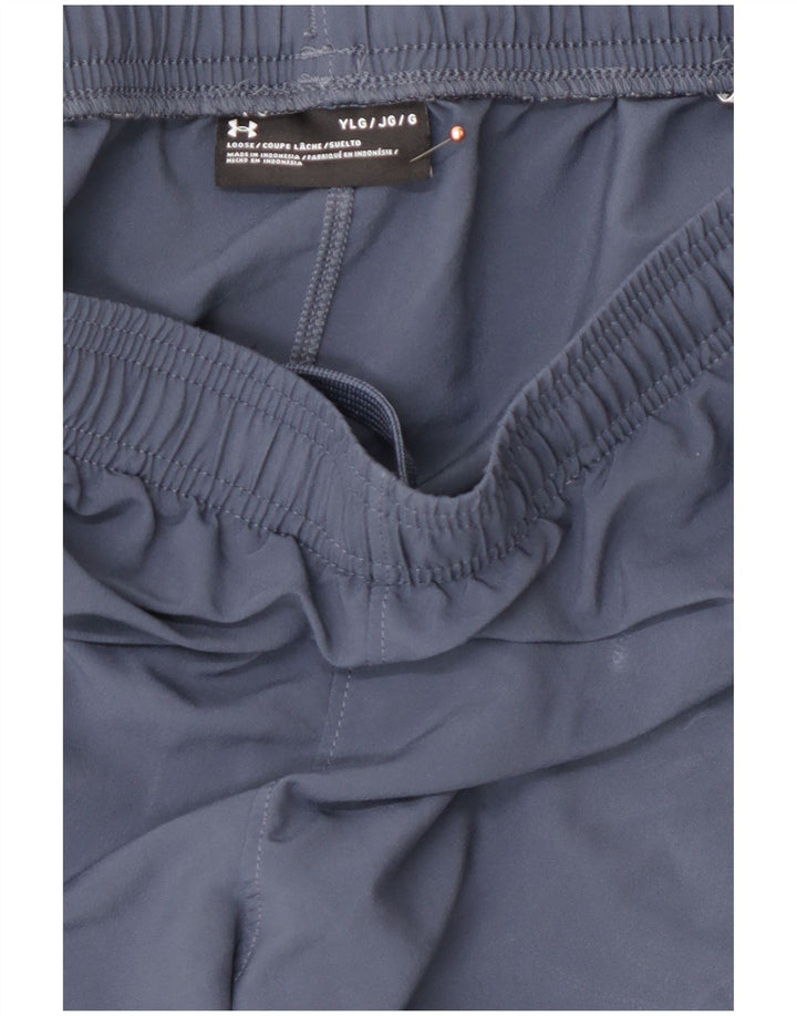 UNDER ARMOUR Grafik-Sportshorts für Jungen, 11–12 Jahre, groß, blaues Polyester