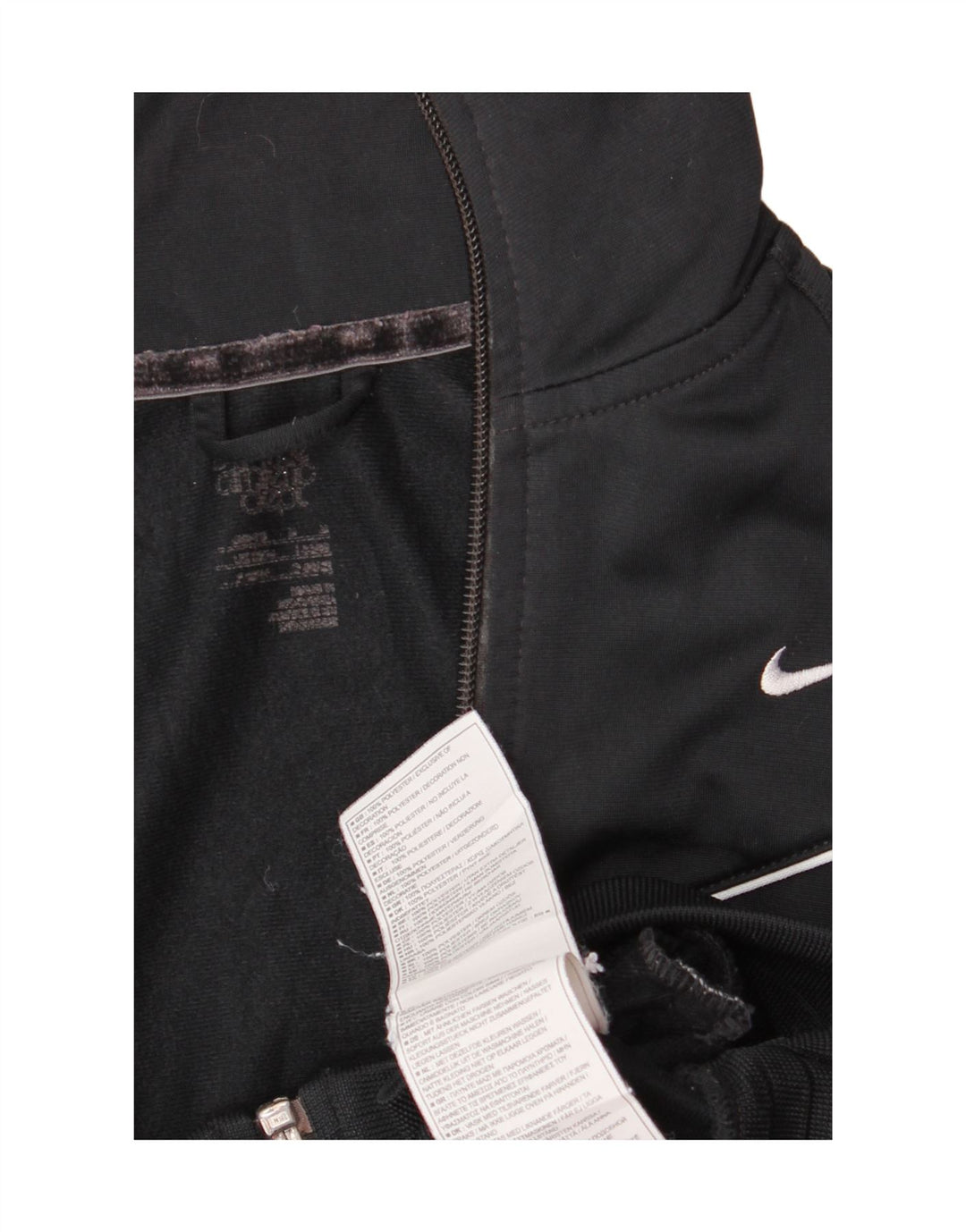 Nike Damen-Trainingsanzug-Oberteiljacke UK 14 Medium Schwarz