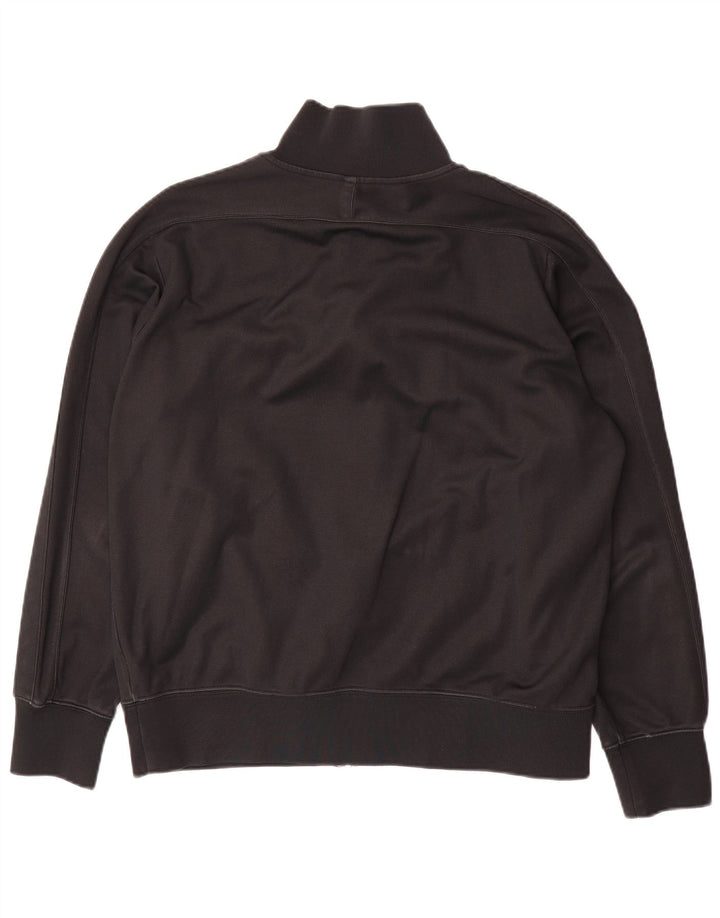 Nike Herren-Trainingsanzugoberteil, UK-Größe 42/44, großes schwarzes Polyester