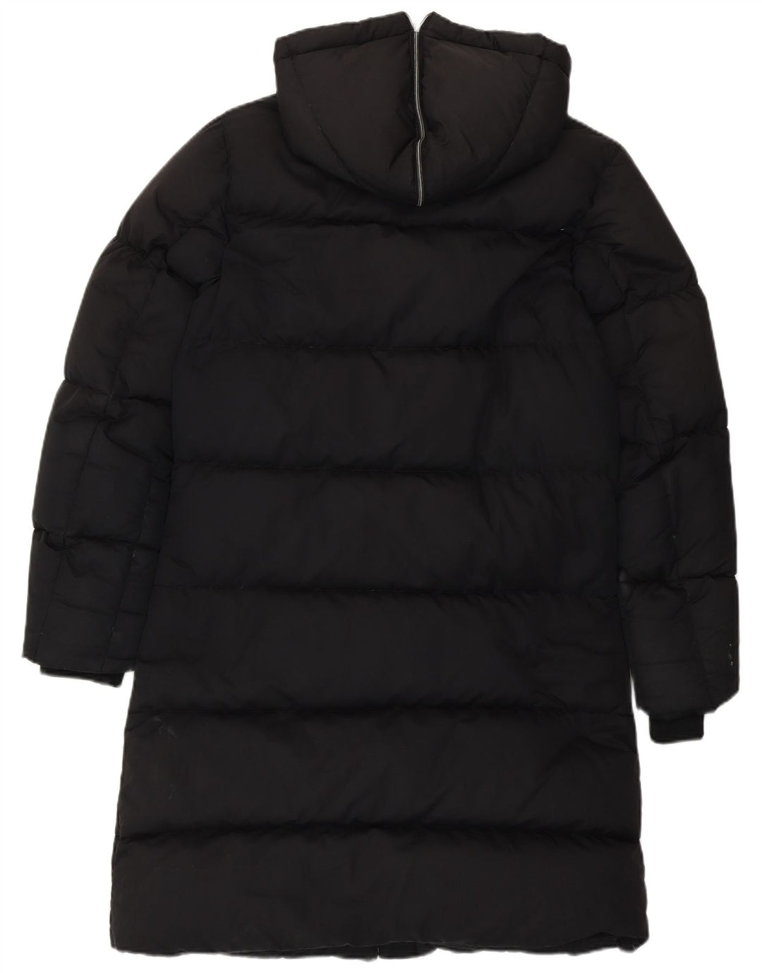 Nike Womens Hooded Longline Padded Coat UK 8/10 Small Schwarz