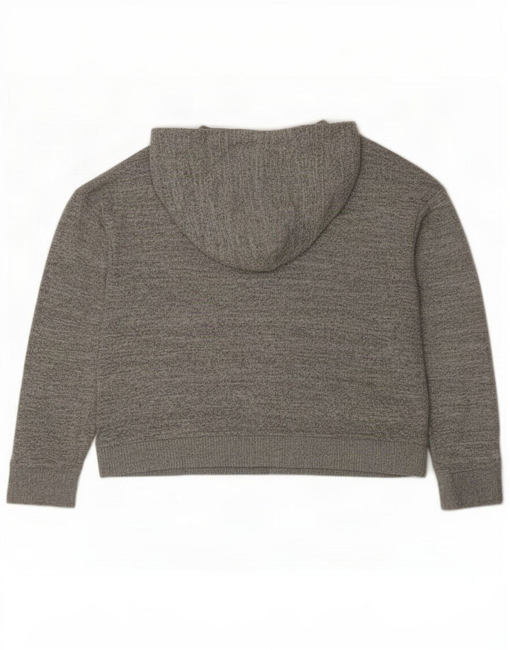 Gap Damen-Sweatshirt-Pullover in Übergröße, UK 14, mittelgrau geflecktes Polyester