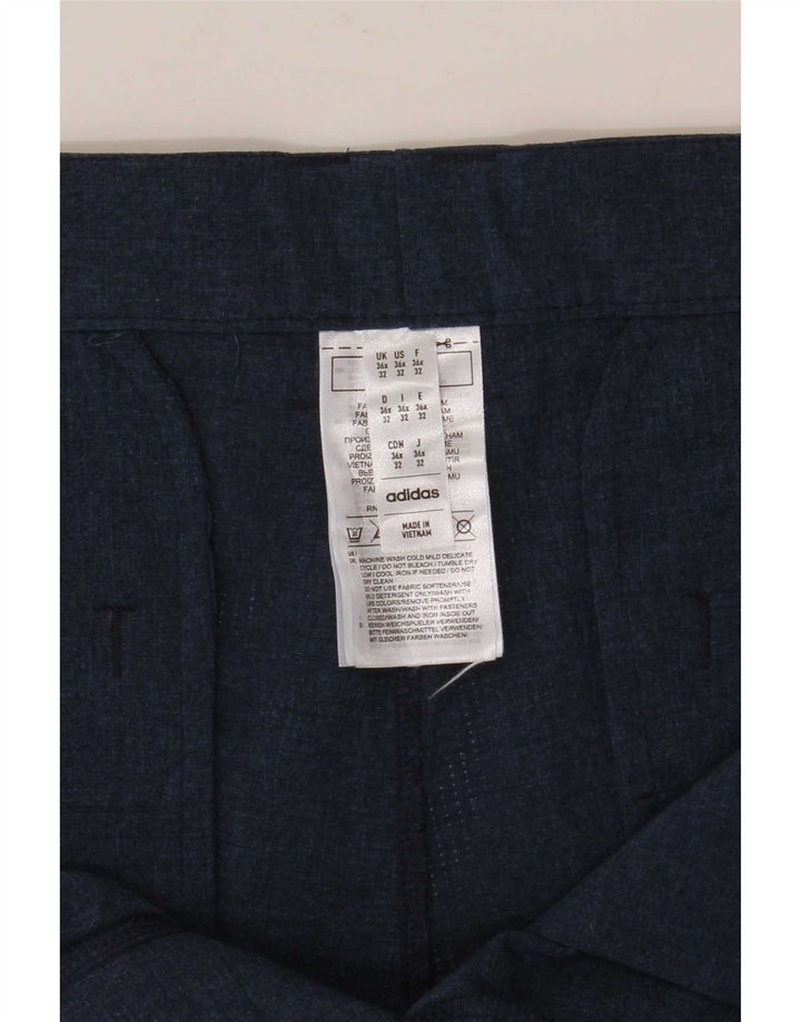 Adidas Herren Straight Chino Hose W36 L28 Marineblau Polyester