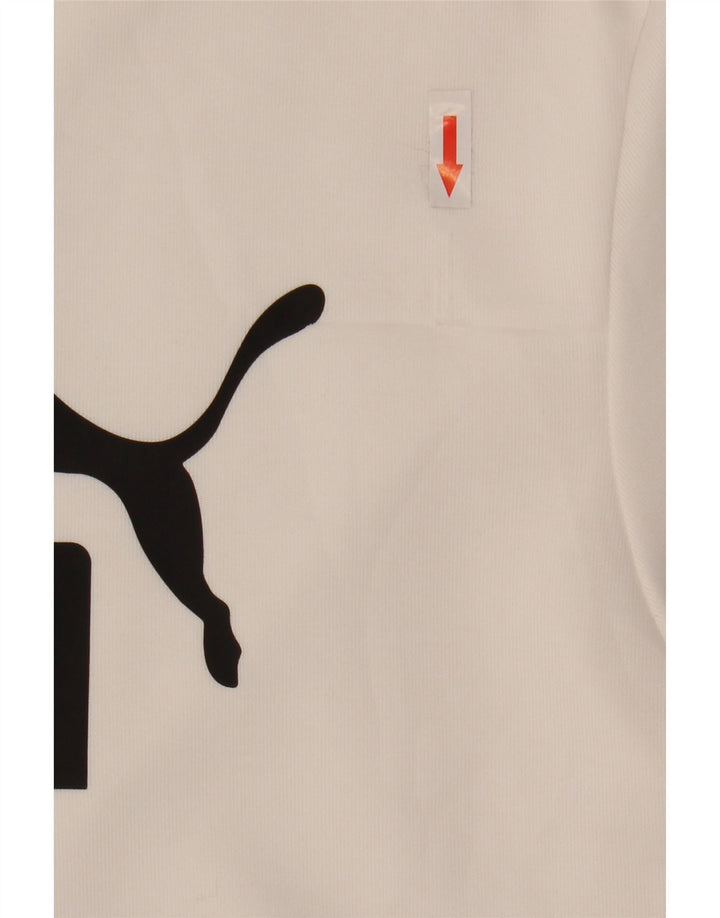 Puma Herren Grafik-Sweatshirt-Pullover, großes weißes Polyester