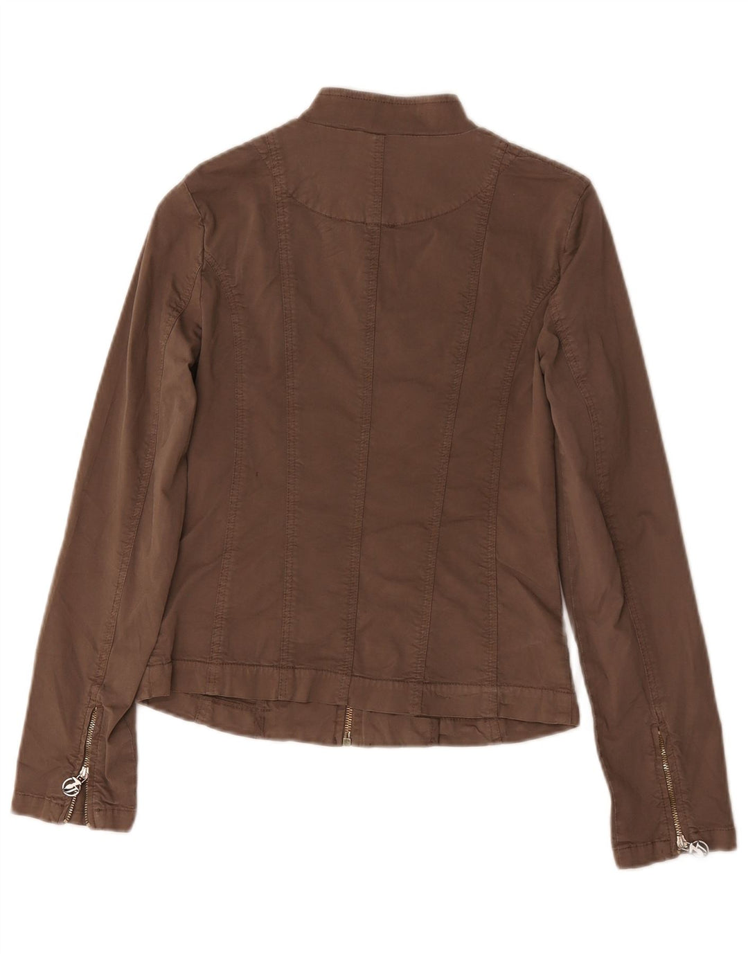 Trussardi Jeans Damen Bomberjacke UK 8 Small Beige