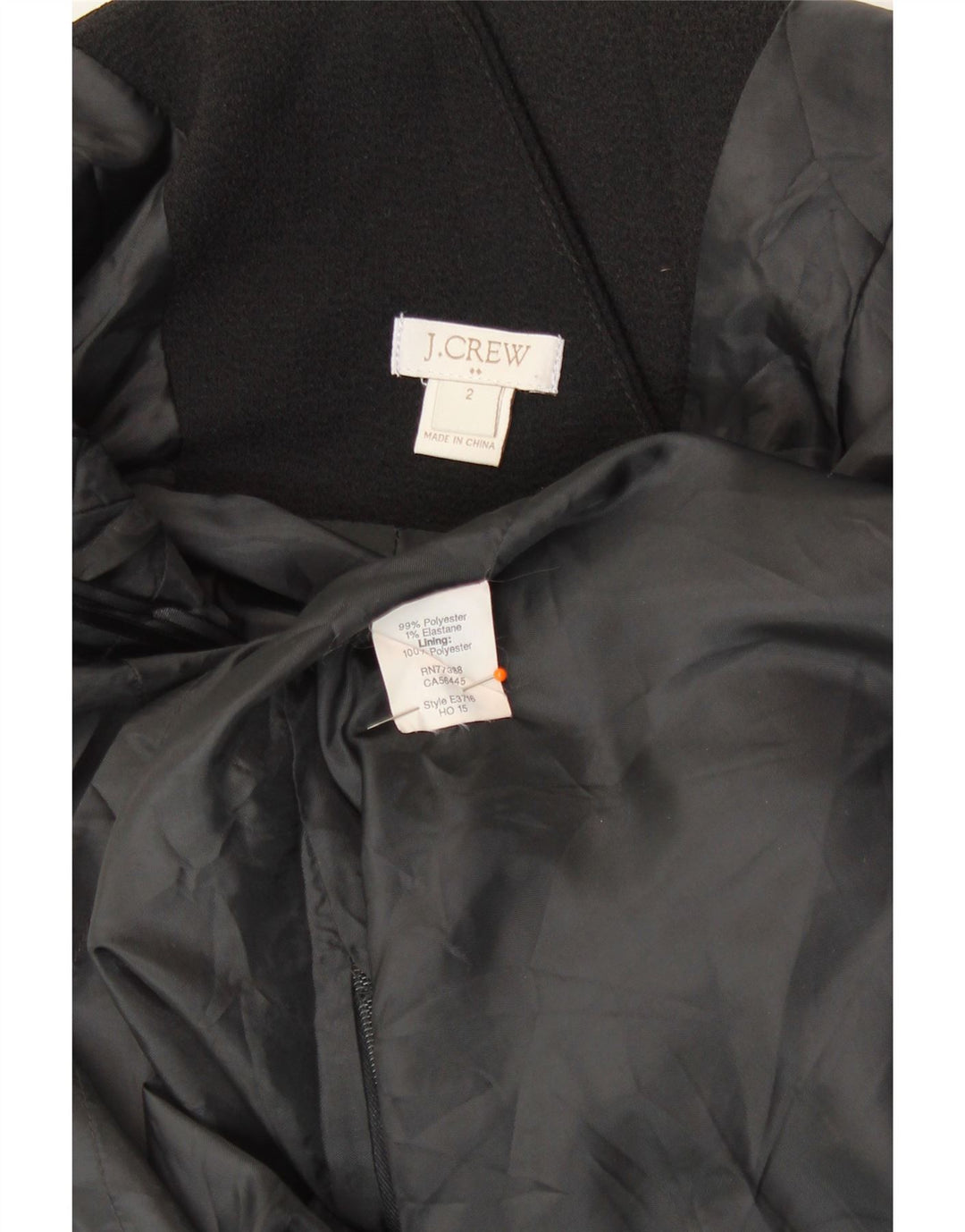 J. Crew Damen Ärmelloses Etuikleid US 2 XS Schwarz Polyester