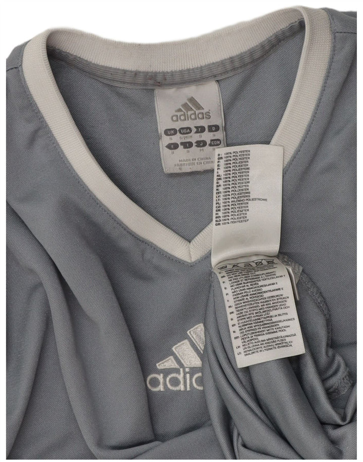 Adidas Herren Climalite T-Shirt Top Small Grau Polyester