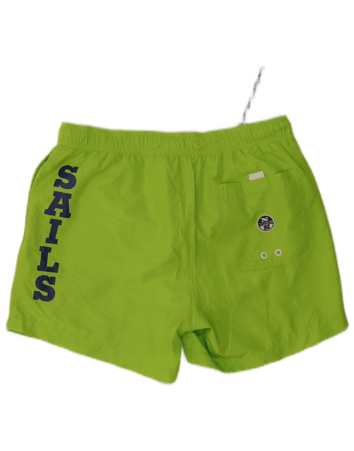 North Sails Herren Badeshorts mit Grafik, Größe L, Grün, Polyester