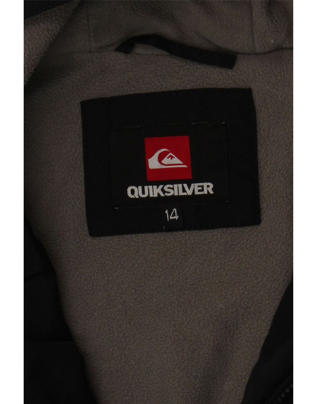 Quiksilver Wattierte Jacke mit Kapuze für Jungen, 13–14 Jahre, Schwarz