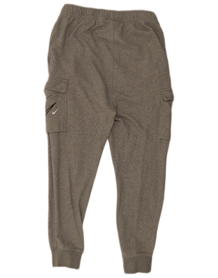 Nike Herren-Cargo-Trainingshose mit grafischem Muster, mittelgraue Baumwolle