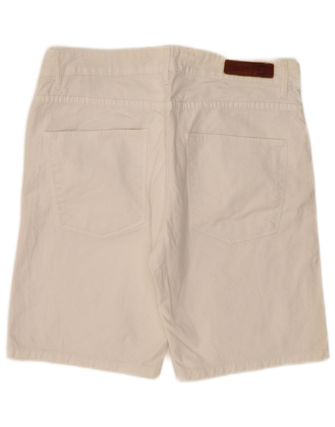 Zara Herren Jeansshorts EU 44 Large W34 Weiß
