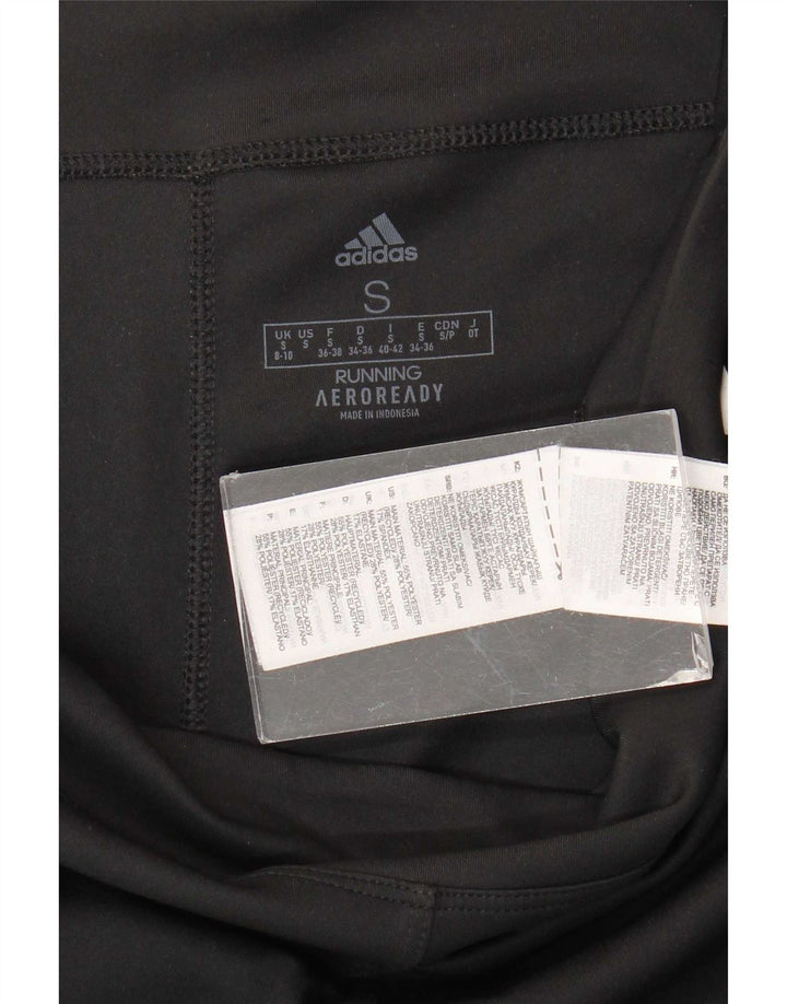 Adidas Damen Aeroready Leggings UK 8/10 Small Schwarz Polyester