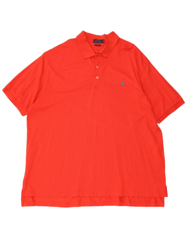 POLO RALPH LAUREN Herren Big Poloshirt 3XL Rote Baumwolle