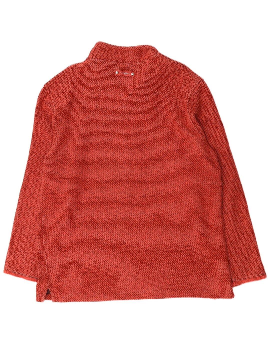 Weird Fish Herren-Sweatshirt mit Reißverschluss, 2XL, rote Baumwolle
