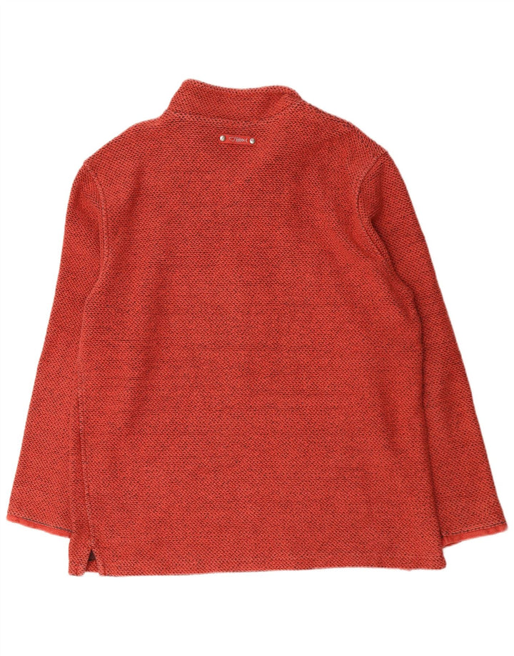 Weird Fish Herren-Sweatshirt mit Reißverschluss, 2XL, rote Baumwolle