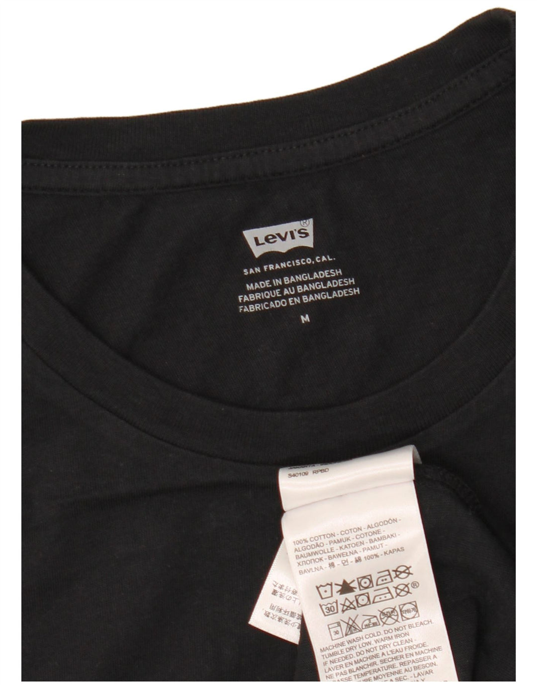 Levi's Herren-T-Shirt mit Grafik, mittelschwarze Baumwolle