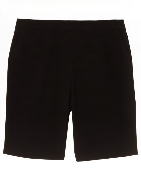 Marks & Spencer Damen Chinoshorts UK 14 Large W34 Schwarz Polyester