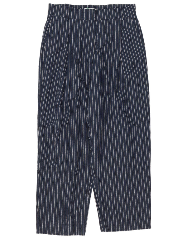 John Lewis Damen-Chinohose mit hoher Taille, UK 12, M, W32, L28, Marineblau