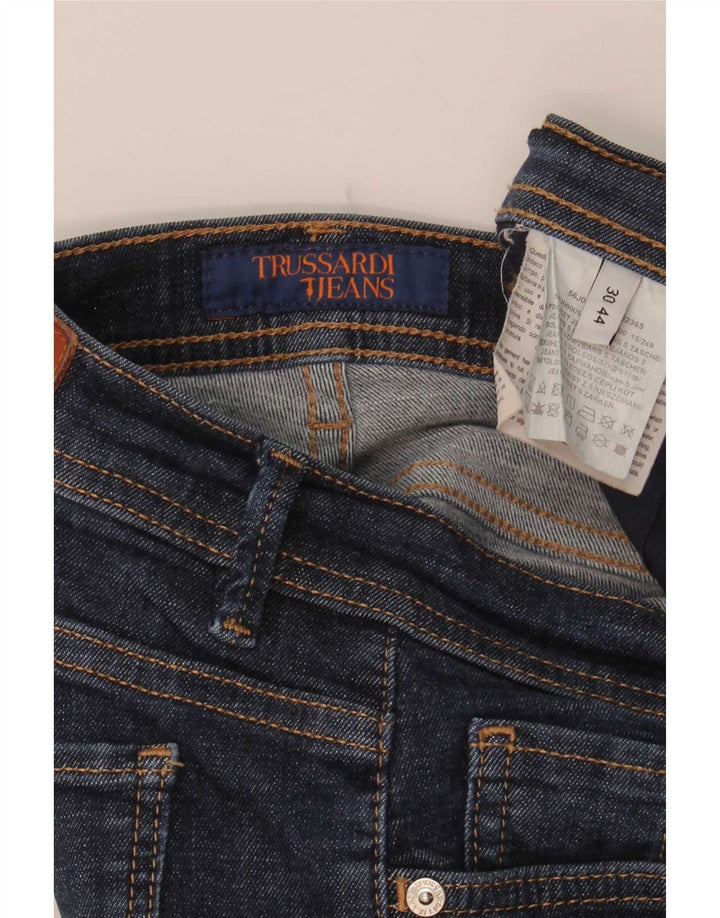 Trussardi Damen Slim Jeans W30 L29 Marineblau