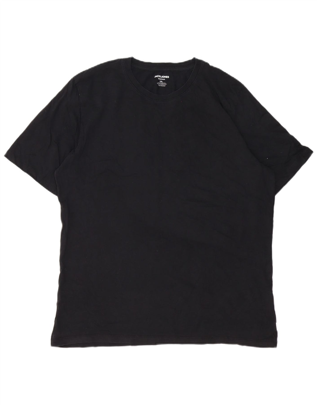 Jack & Jones Herren T-Shirt Top 2XL Schwarz Baumwolle