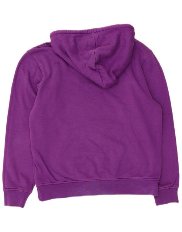 Adidas Damen Übergroßer Kapuzenpullover UK 10 Small Lila Baumwolle