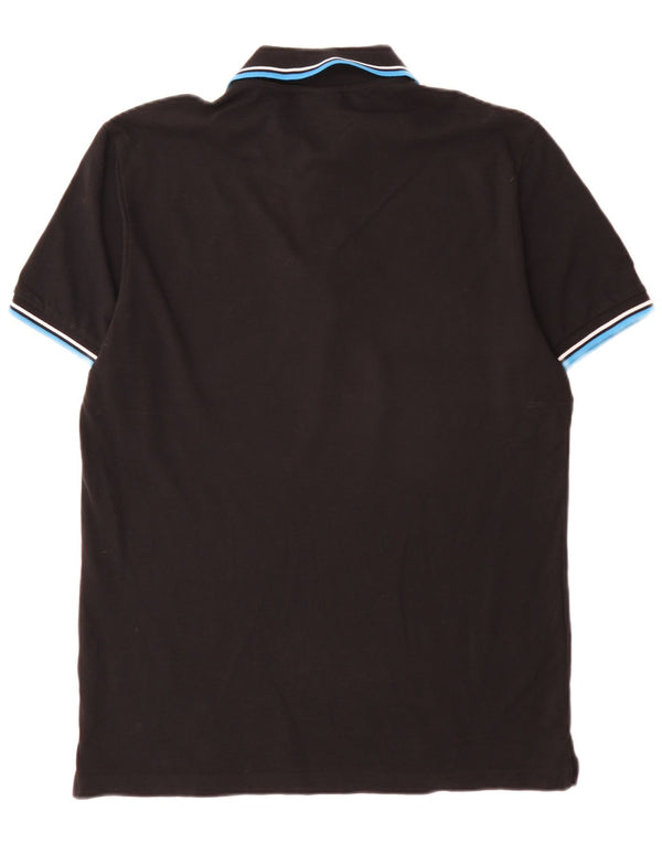 Diadora Herren-Poloshirt XL, schwarz gestreift, Baumwolle