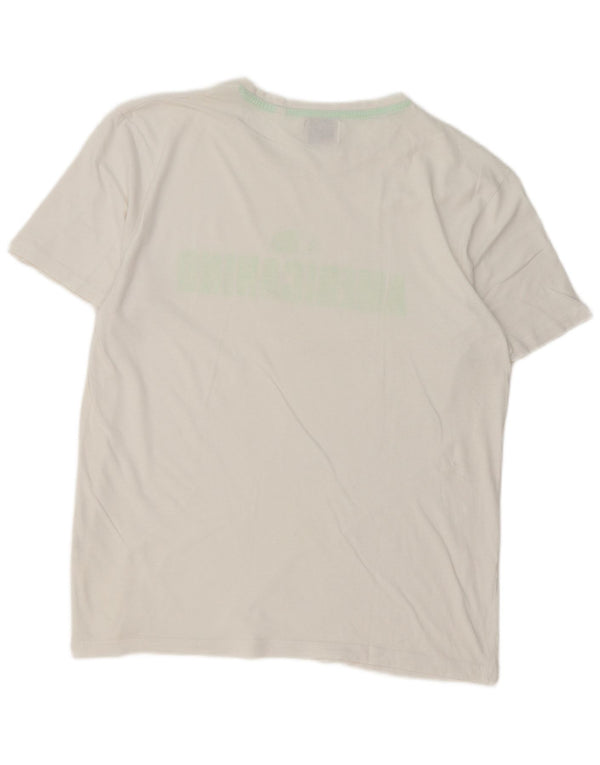 Americanino Herren-T-Shirt mit regulärer Grafik, mittelweiße Baumwolle