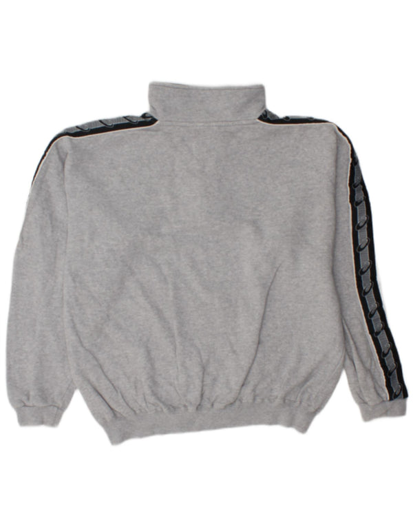 Asics Herren-Sweatshirt mit lockerer Passform und Grafik, Mittelgrau, Farbblock