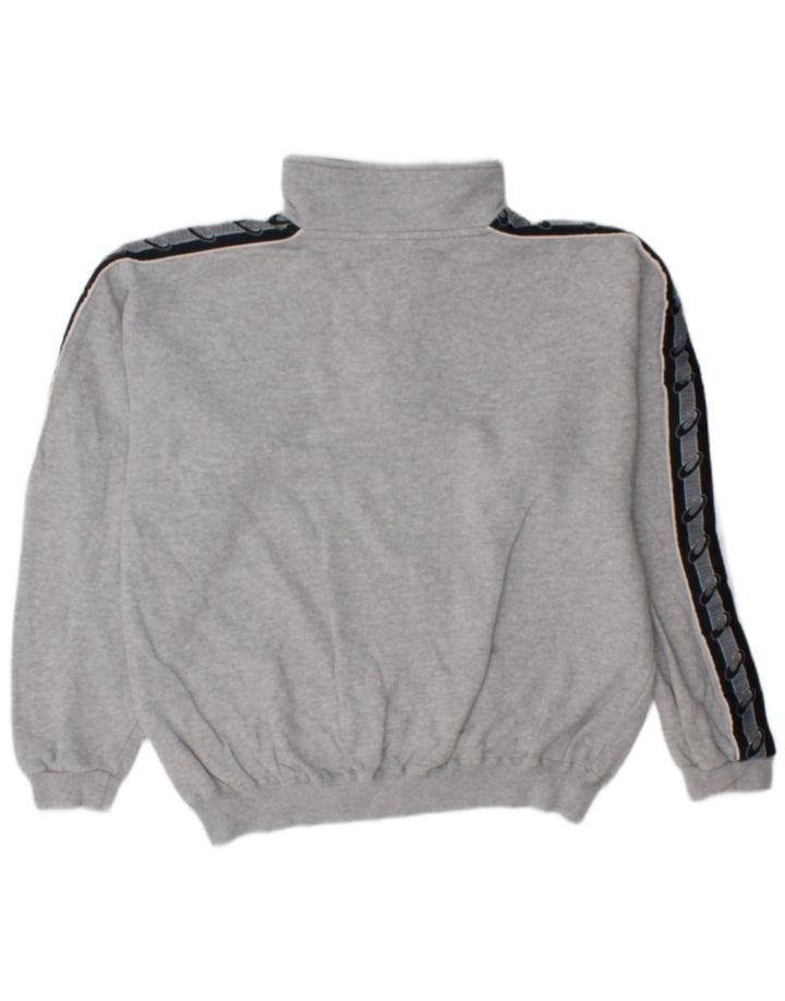 Asics Herren-Sweatshirt mit lockerer Passform und Grafik, Mittelgrau, Farbblock