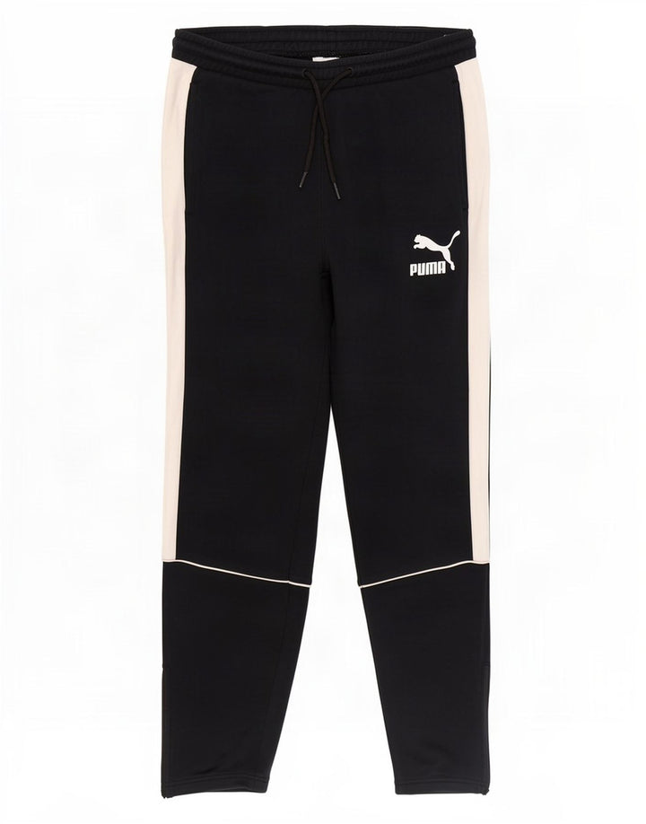Puma Herren-Trainingshose, mittelschwarz, Colourblock-Baumwolle