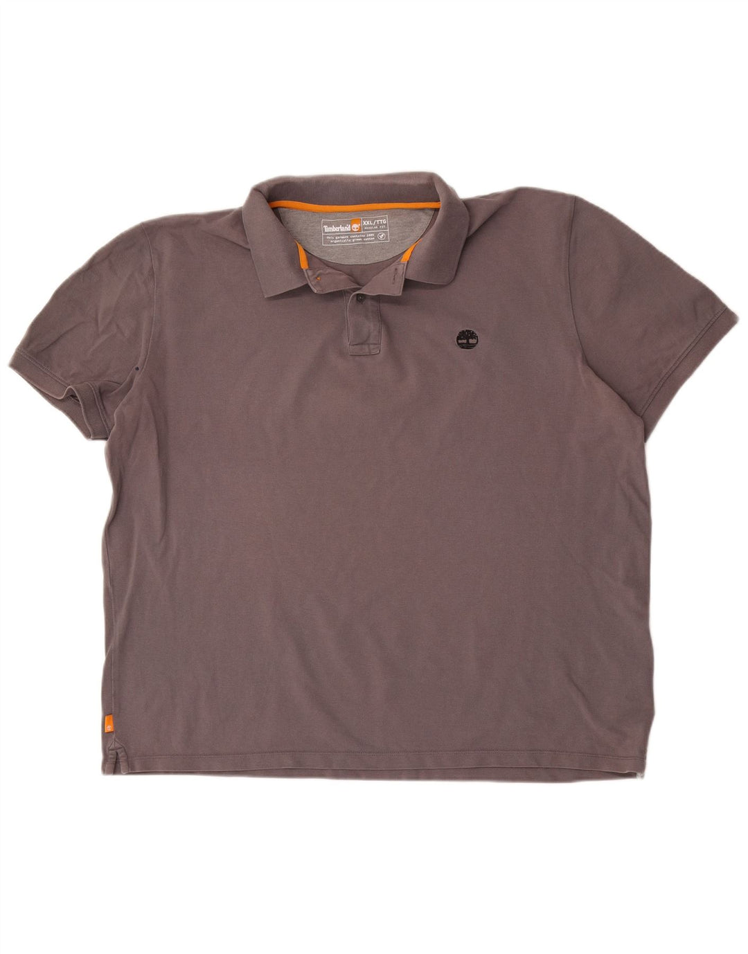 Timberland Herren-Poloshirt mit normaler Passform, 2XL, graue Baumwolle