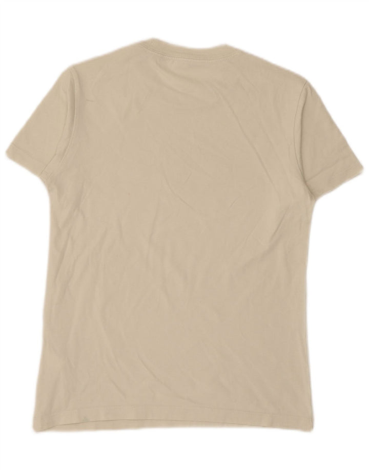 Converse Damen T-Shirt Top UK 12 Mittelbeige Baumwolle
