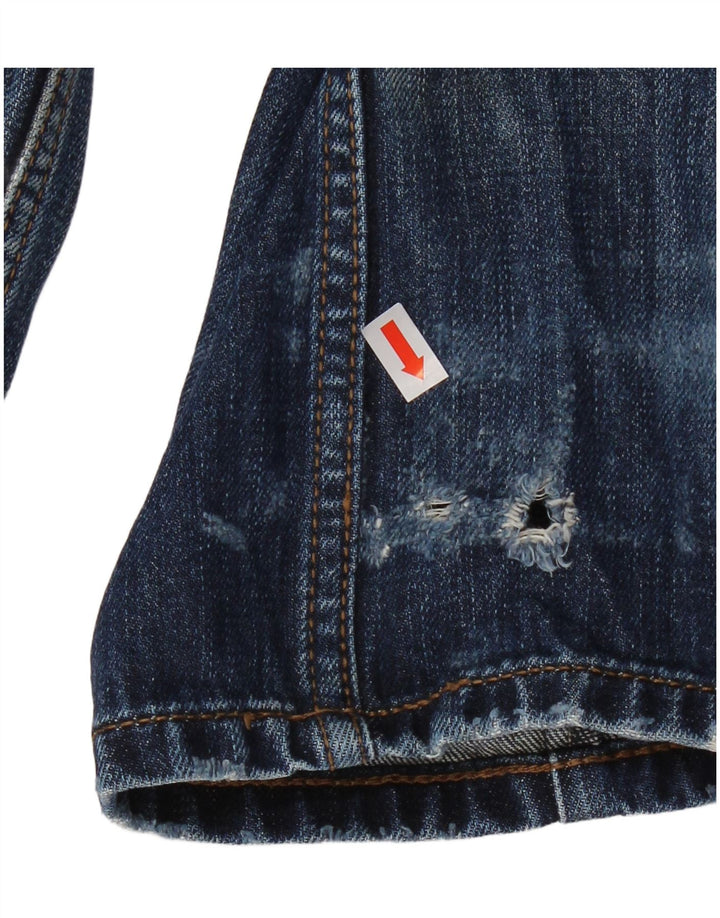 Fat Face Herren Straight Jeans W30 L31 Blaue Baumwolle