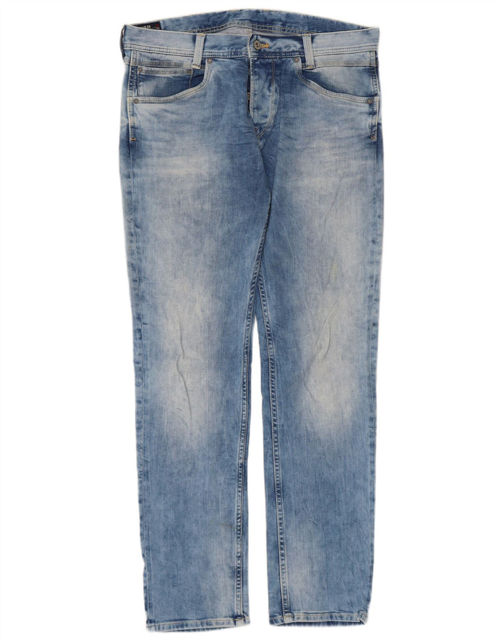 PEPE Jeans Damen Straight Jeans W33 L32 Blaue Baumwolle