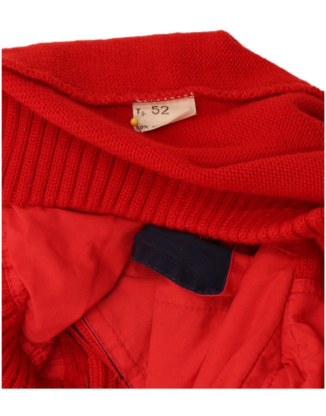 Good Luck Herrenweste IT 52 XL aus roter Wolle