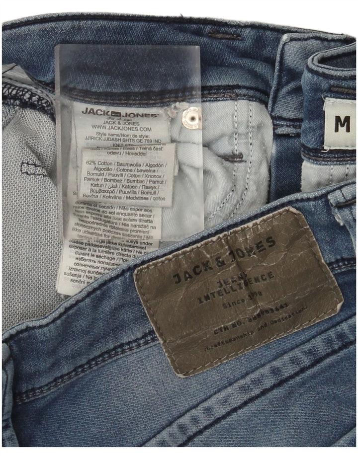 Jack & Jones Herren-Jeansshorts, mittelgroß, W30, blaue Baumwolle