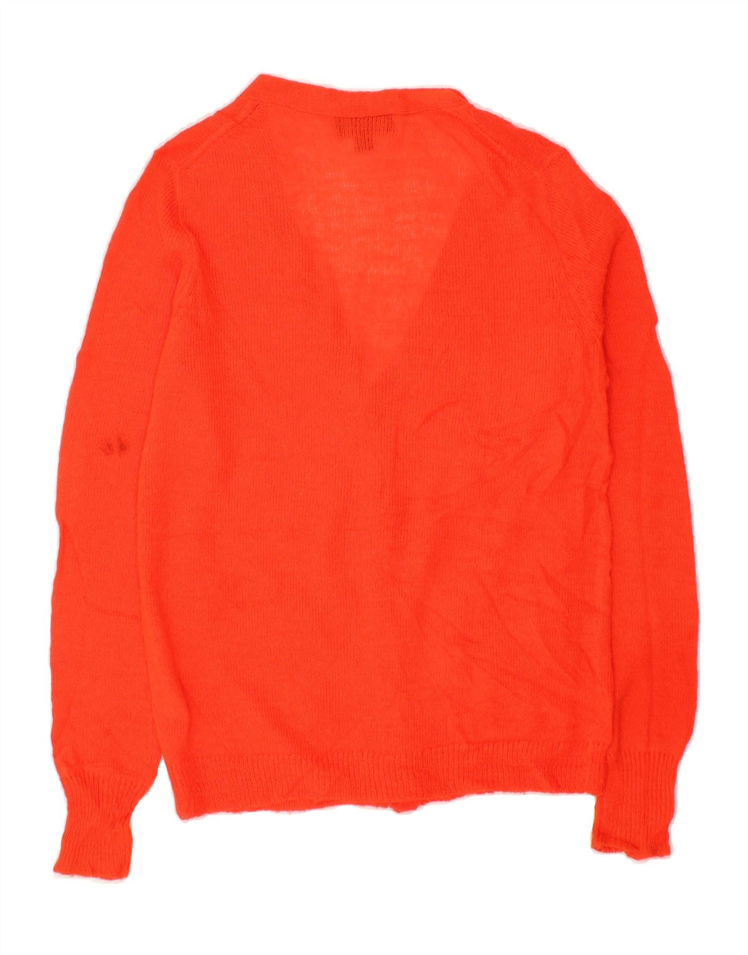 J. CREW Womens Cardigan Sweater UK 14 Medium Orange Acrylic Vintage J. Crew and Second-Hand J. Crew from Messina Hembry 