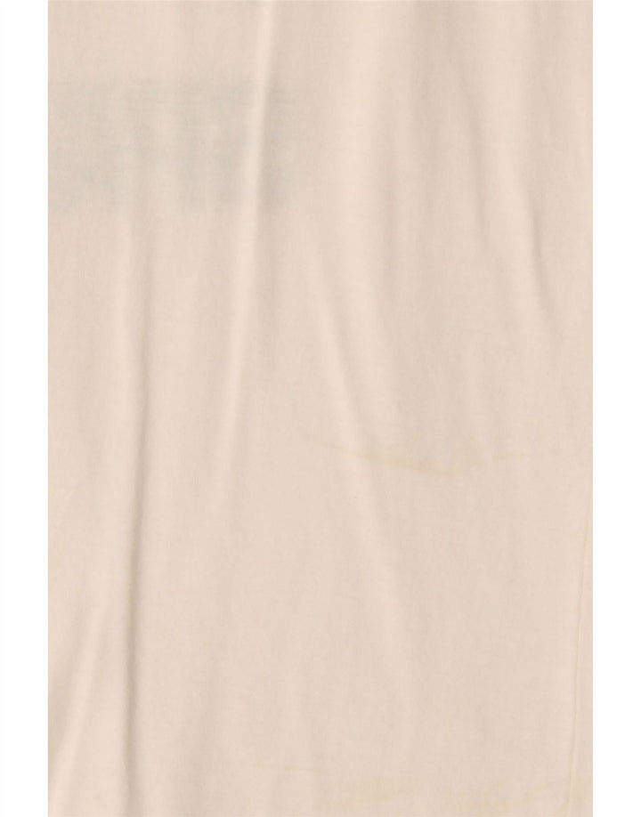 NIKE Damen Michigan State Graphic T-Shirt Top UK 12 Medium Off White