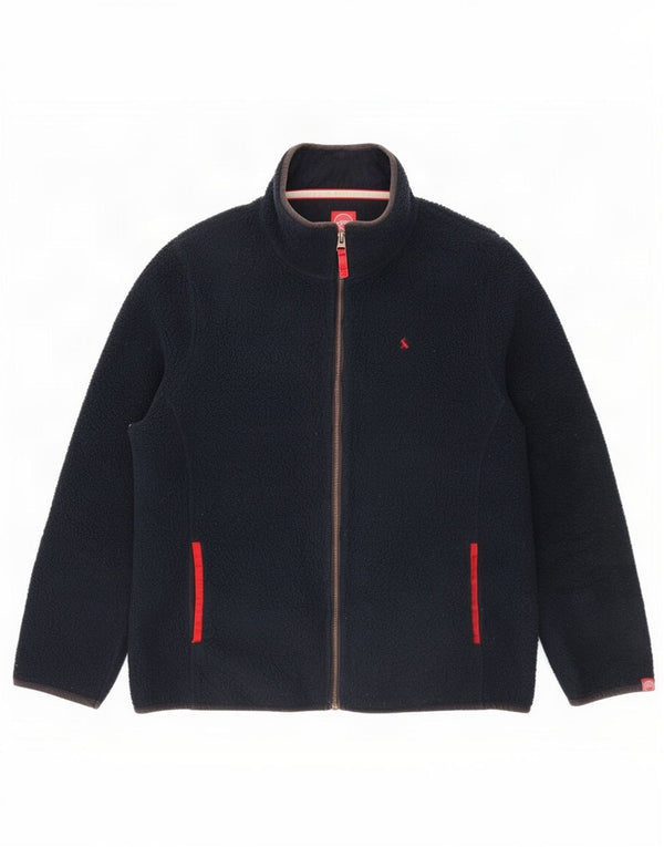 Joules Damen Fleecejacke UK 18 XL Marineblau Polyester